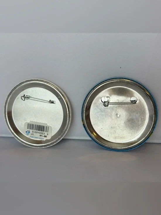 Vintage 80’s Disneyland Splash Mountain 3in Button Pin Set of 2 Cast Member Excl - Picture 3 of 9